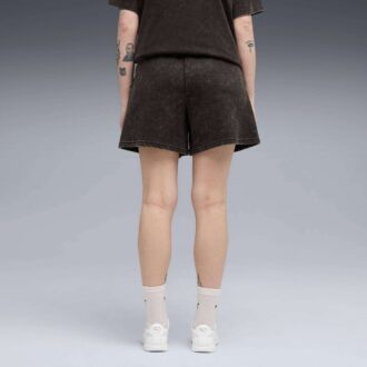 Elevated Essentials Acid Wash Women Shorts