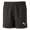 Embossed Logo Fleece Shorts “Black White”