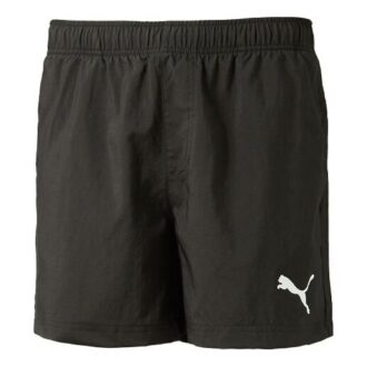Embossed Logo Fleece Shorts “Black White”