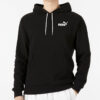 Ess + Contrasting Colors Chest Embroidered Logo Black