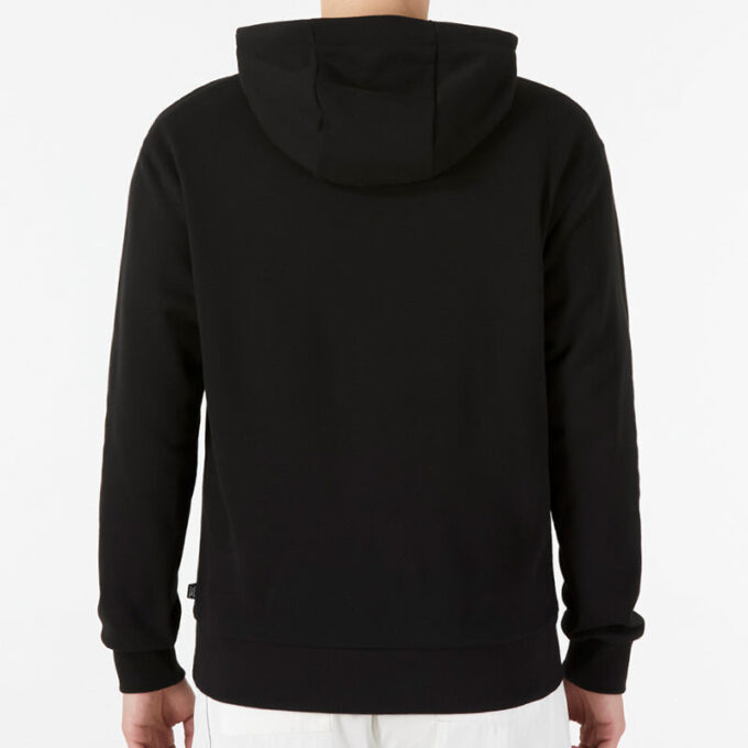 Ess + Contrasting Colors Chest Embroidered Logo Black