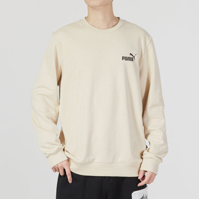 Ess Small Logo Crew Logo Sweater “Beige”