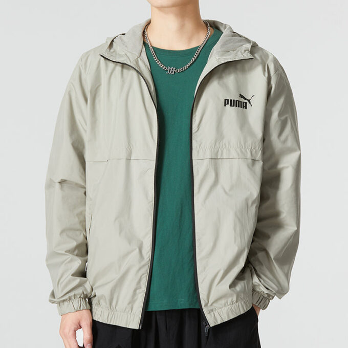 Ess Solid Windbreaker Logo “Grey”