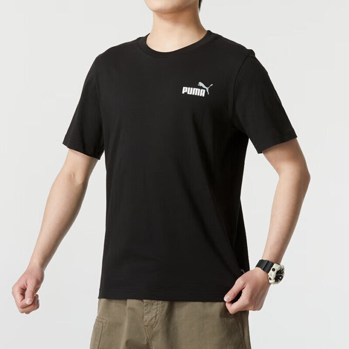 Essential Col Small Logo T-shirt “Black”