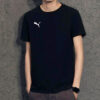 Essential Regular Fit Logo Printed T-Shirt “Black”