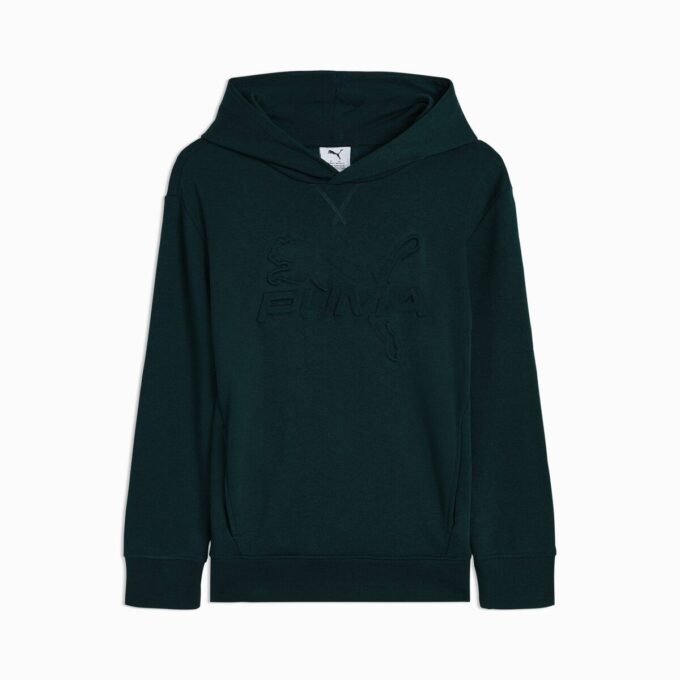 Essentials Embossed Big Kids’ Cotton Fleece Hoodie Essentials Embossed Big Kids’ Cotton Fleece Hoodie