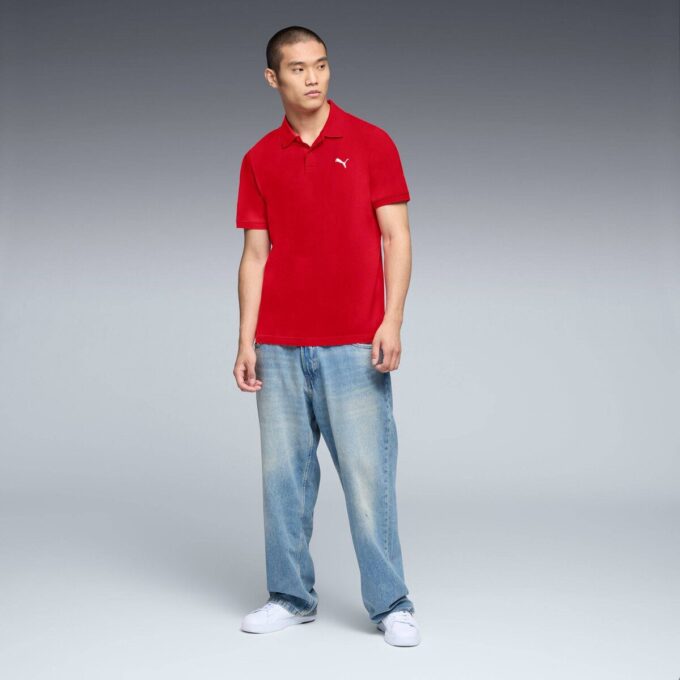 Essentials Men Pique Polo Shirt Essentials Men Pique Polo Shirt