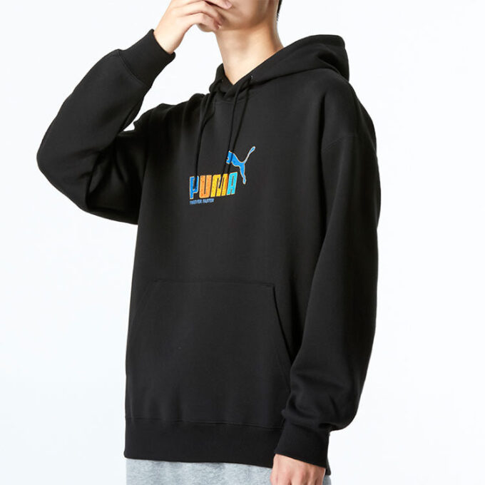 Essentials Rainbow Hoodie “Black”