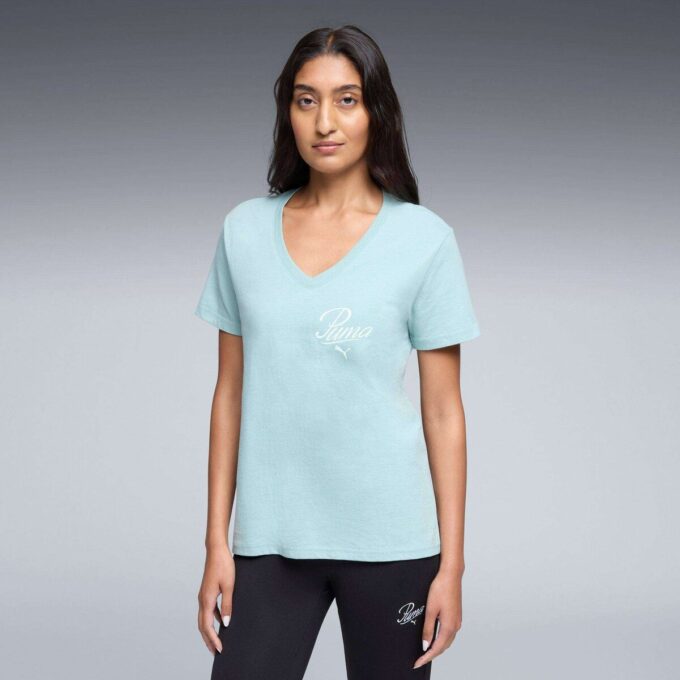 Essentials Script Women V-Neck Tee Essentials Script Women V-Neck Tee