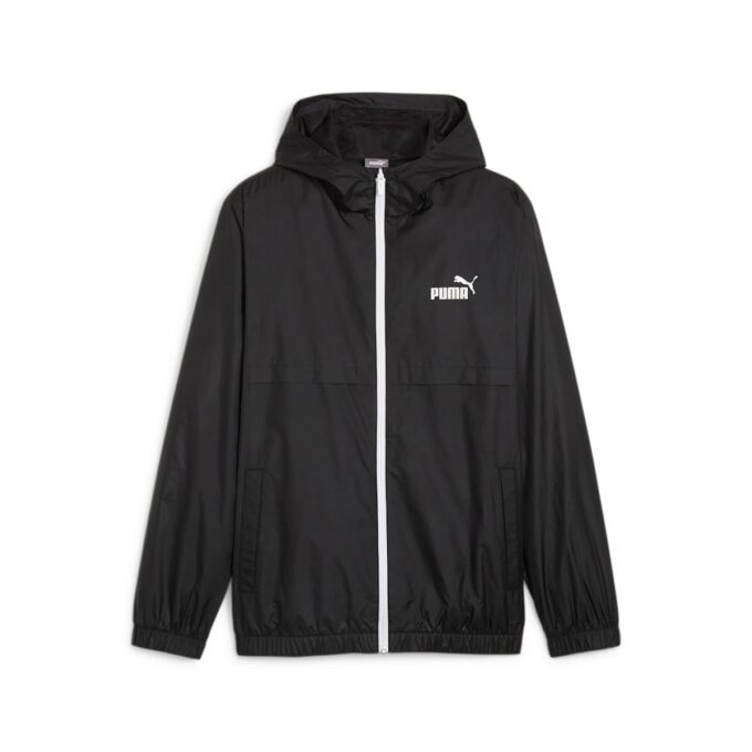 Essentials Solid Windbreaker Jacket “Black”