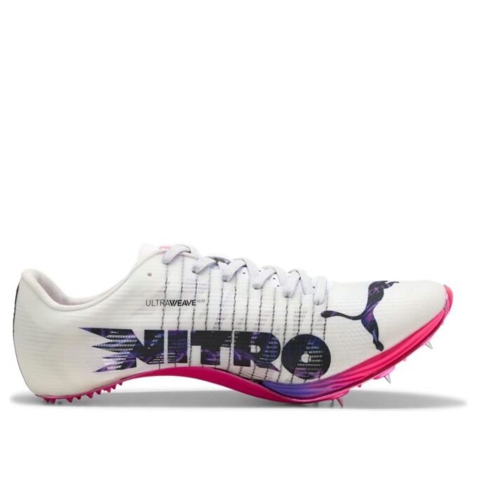 evoSPEED Sprint Nitro Elite 2 Digitokyo Spikes “White Black Charm Pink”