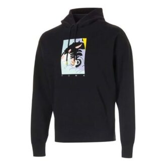 Fierce Cat Graphic Hoodie “Black”