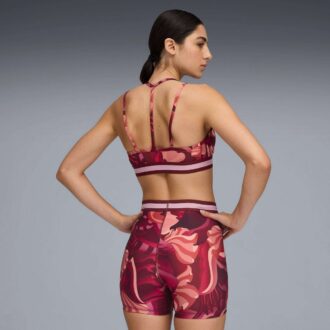 Floral Ribbon Women Moisture Wicking, Low Impact Sports Bra Floral Ribbon Women Moisture Wicking, Low Impact Sports Bra