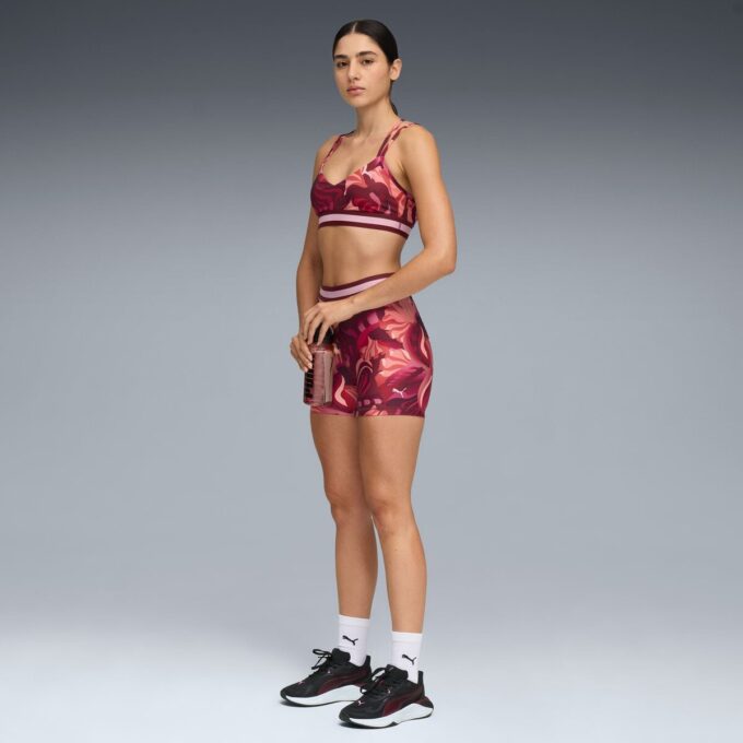 Floral Ribbon Women Moisture Wicking, Low Impact Sports Bra Floral Ribbon Women Moisture Wicking, Low Impact Sports Bra