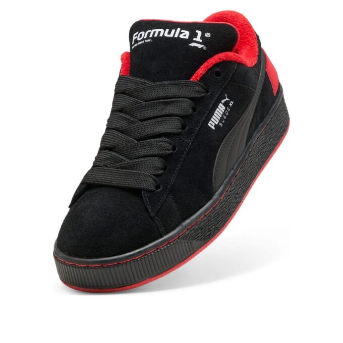 Formula 1 75 Years Suede XL “Black Pop Red”