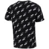 Full Print Logo Round Neck Breathable Round Neck Short Sleeve Black