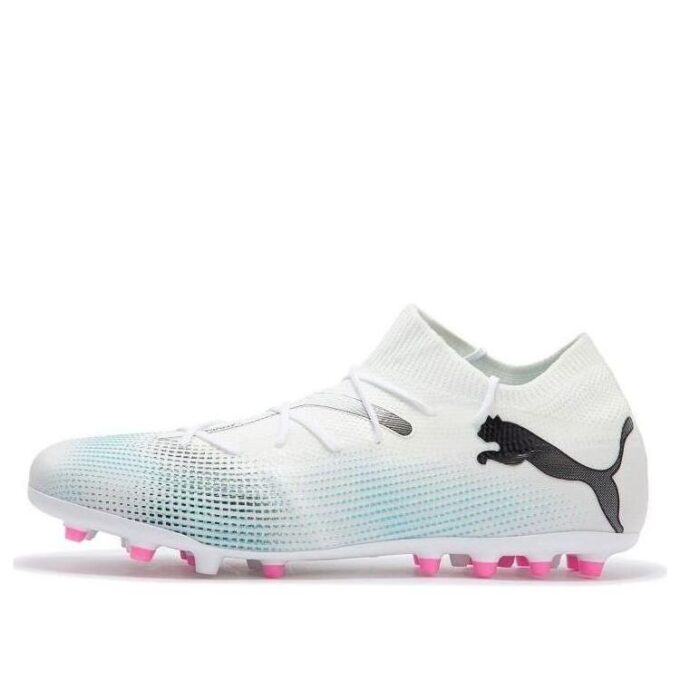 Future 7 Match MG Cleats “White Blue Pink”