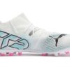 Future 7 Match MG Cleats “White Blue Pink”
