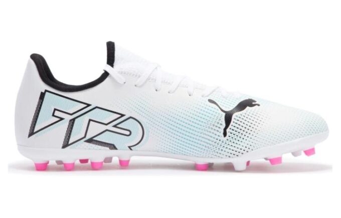 Future 7 Play MG Cleats “White Blue Pink”