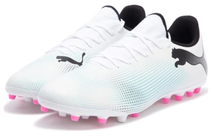 Future 7 Play MG Cleats “White Blue Pink”
