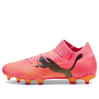Future 7 Pro FG/AG Lace Up Soccer Sneakers “Pink”