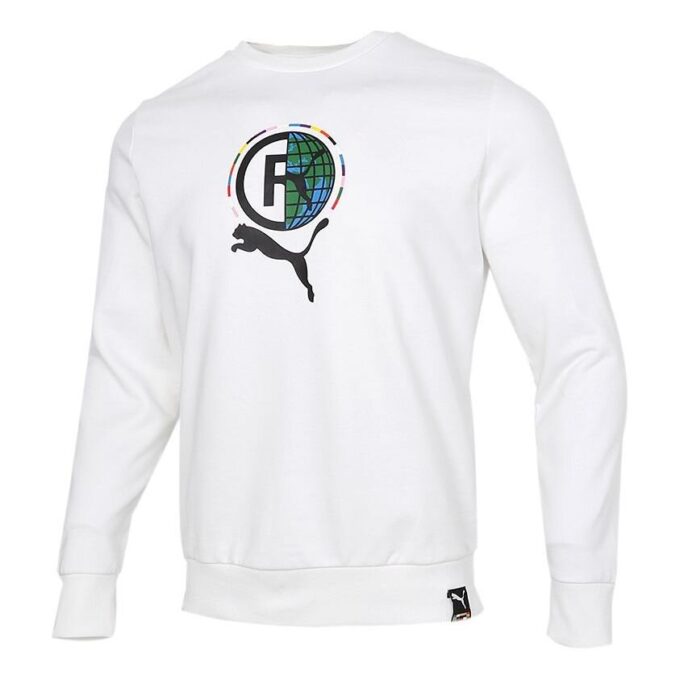 Game Graphic Crewneck Sweatshirt “White Black Green”