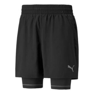 Graphic 2-In-1 5 Running Shorts “Black”