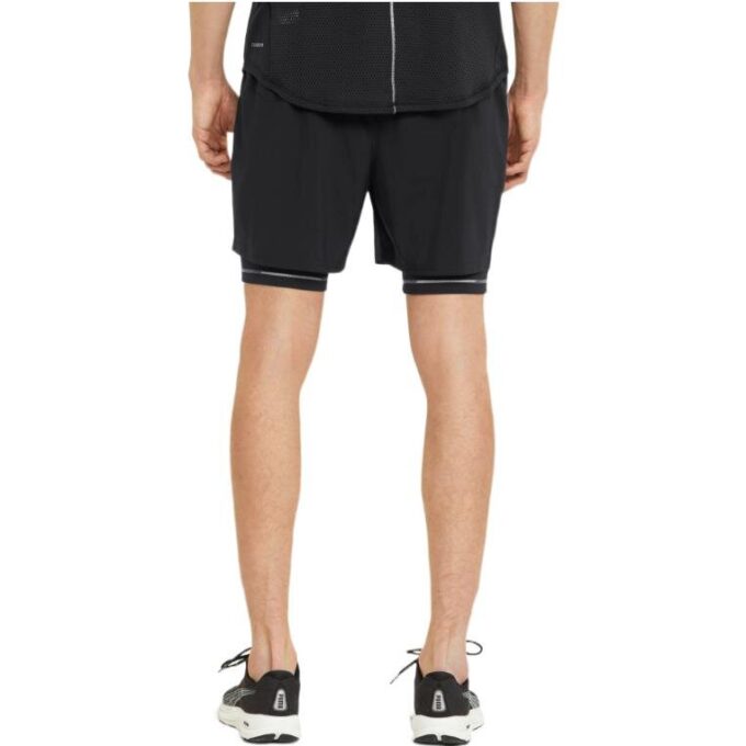 Graphic 2-In-1 5 Running Shorts “Black”