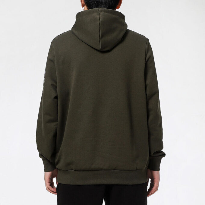 Graphic Hoodie “Olive Green White”