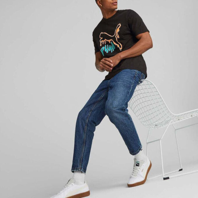 Graphic Melted Cat T-Shirt “Black”