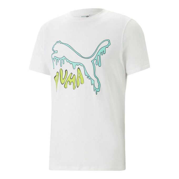 Graphic Melted Cat T-Shirt “White”