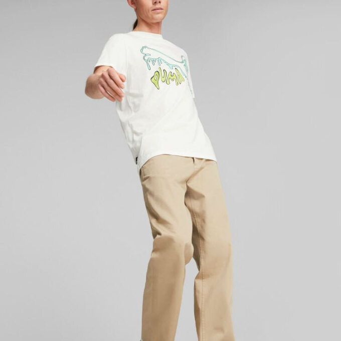 Graphic Melted Cat T-Shirt “White”