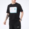 Graphic Print Regular Fit T-Shirt “Black”