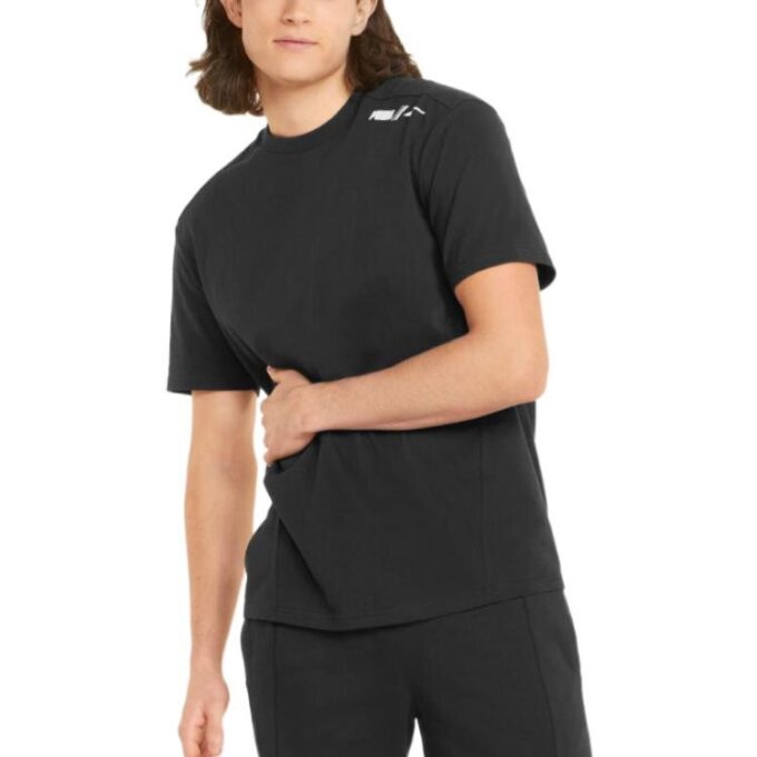 Graphic Rubber Printed T-Shirt “Black”