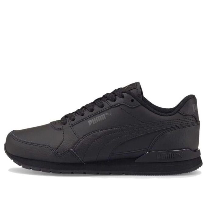 (GS) ST Runner V3 Leather Shoes “Triple Black”