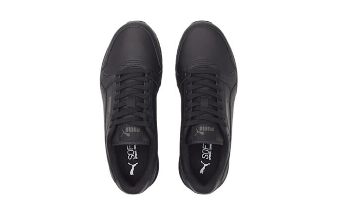 (GS) ST Runner V3 Leather Shoes “Triple Black”