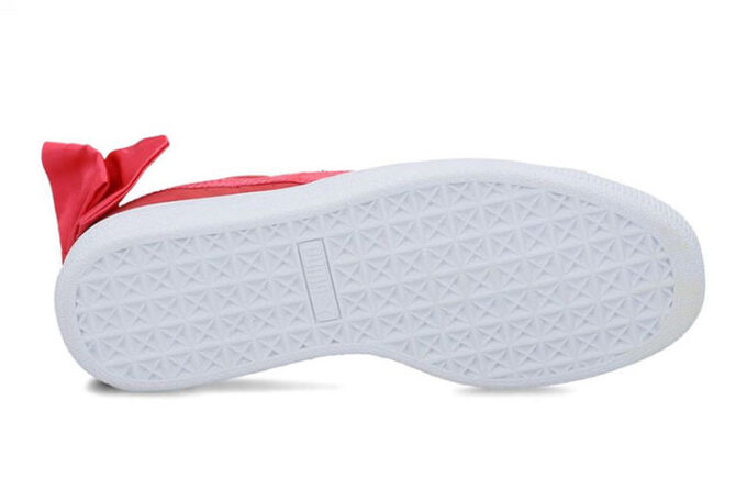 (GS) Suede Bow “Red White”