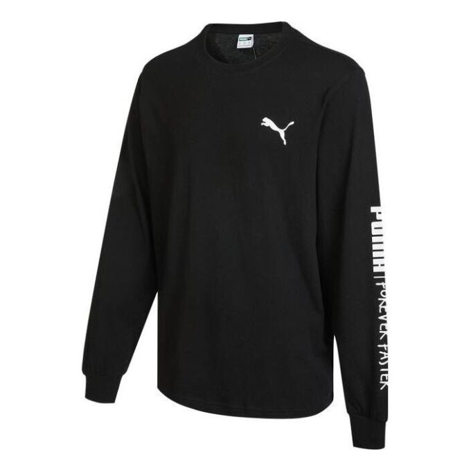 Handwriting Long Sleeve T-Shirt “Black”