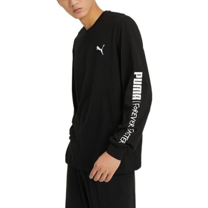 Handwriting Long Sleeve T-Shirt “Black”