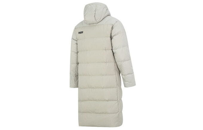 Hooded Down Coat Jacket “White”