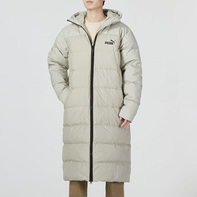 Hooded Down Coat Jacket “White”