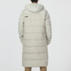 Hooded Down Coat Jacket “White”