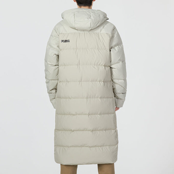 Hooded Down Coat Jacket “White”