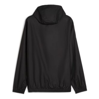 Hooded Graphic Windbreaker Jacket “Black Yellow”