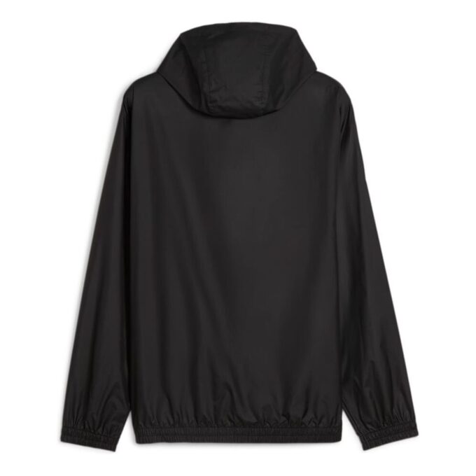 Hooded Graphic Windbreaker Jacket “Black Yellow”