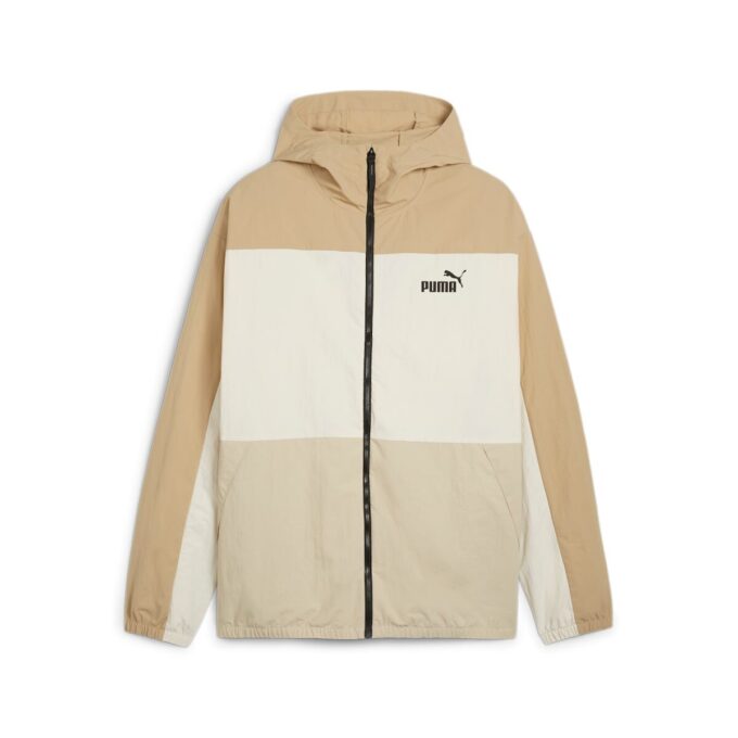 Hooded Windbreaker Jacket “Beige”