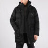 Hoodie Down Coat Solid Jacket “Black”