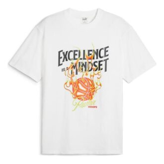 Hoops Excellence Basketball T-shirt “White”