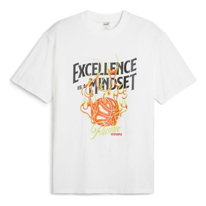 Hoops Excellence Basketball T-shirt “White”