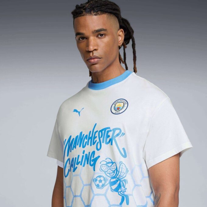 HOOPS x Manchester City Men Basketball Tee HOOPS x Manchester City Men Basketball Tee